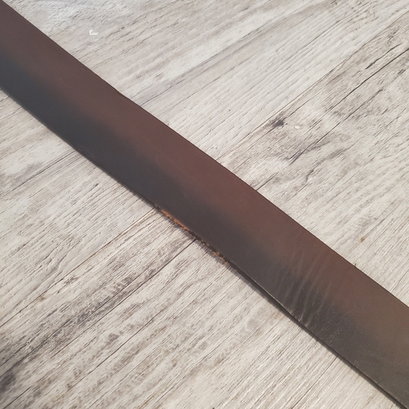 brown leather Carhartt belt pewter buckle size 3XL high quality adjustable - Picture 5 of 12